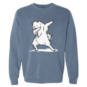 Cute Dabbing Samoyed Dog Funny Dab Dance Gift Garment-Dyed Sweatshirt