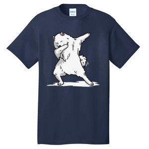 Cute Dabbing Samoyed Dog Funny Dab Dance Gift Tall T-Shirt