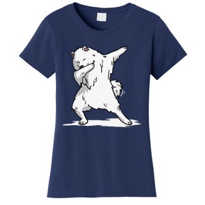 Cute Dabbing Samoyed Dog Funny Dab Dance Gift Women's T-Shirt