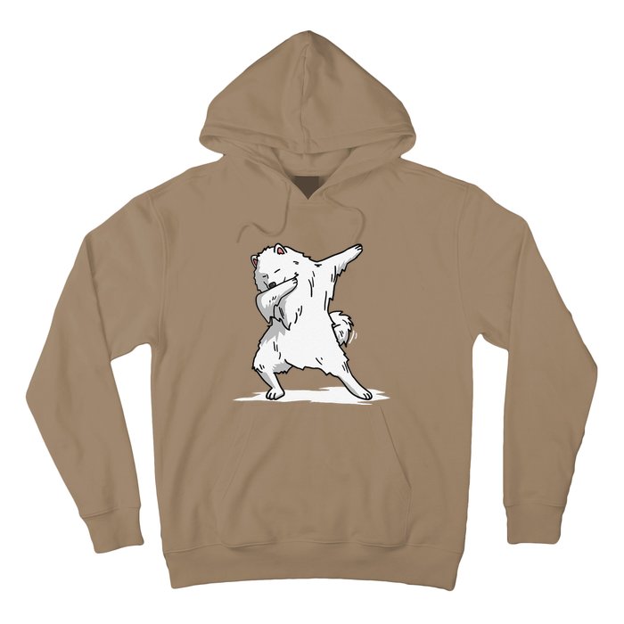 Cute Dabbing Samoyed Dog Funny Dab Dance Gift Hoodie