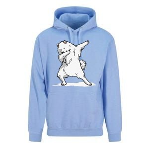 Cute Dabbing Samoyed Dog Funny Dab Dance Gift Unisex Surf Hoodie