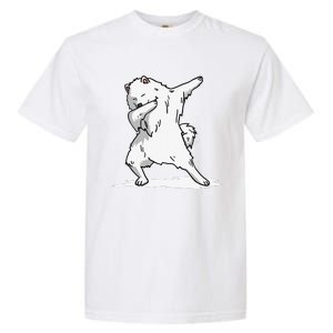 Cute Dabbing Samoyed Dog Funny Dab Dance Gift Garment-Dyed Heavyweight T-Shirt