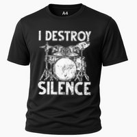 Cute Drum Set Art Drumming Rocker Music Percussion Cooling Performance Crew T-Shirt