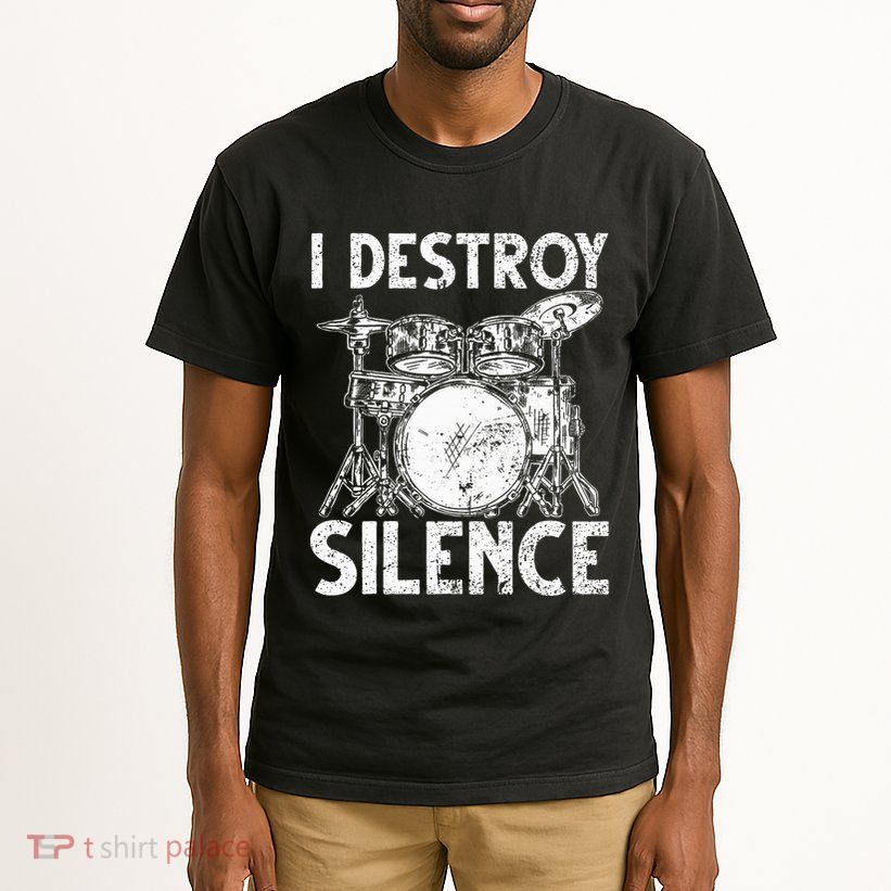 Cute Drum Set Art Drumming Rocker Music Percussion Tall T-Shirt
