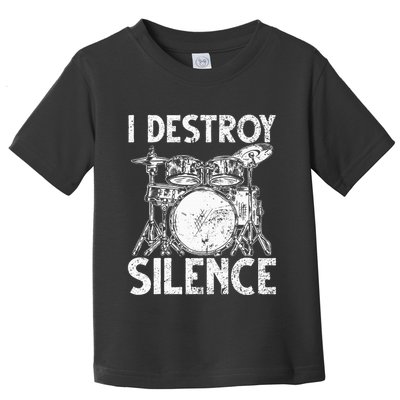 Cute Drum Set Art Drumming Rocker Music Percussion Toddler T-Shirt