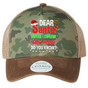 Christmas Dear Santa Before I Explain How Much Do You Know Legacy Tie Dye Trucker Hat