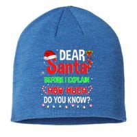 Christmas Dear Santa Before I Explain How Much Do You Know Sustainable Beanie