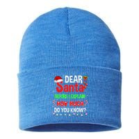 Christmas Dear Santa Before I Explain How Much Do You Know Sustainable Knit Beanie