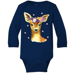 Cute Deer Shirts Fawn Deer Costume Deer Baby Long Sleeve Bodysuit