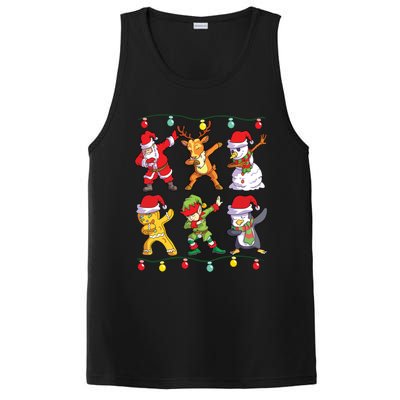 Christmas Dabbing Santa Elf Deer Friends Xmas PosiCharge Competitor Tank