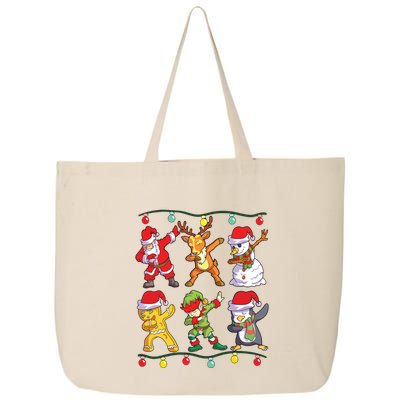 Christmas Dabbing Santa Elf Deer Friends Xmas 25L Jumbo Tote