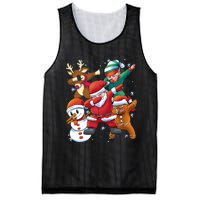 Christmas Dabbing Santa Elf Deer Gingerbread Man & Snowman Mesh Reversible Basketball Jersey Tank