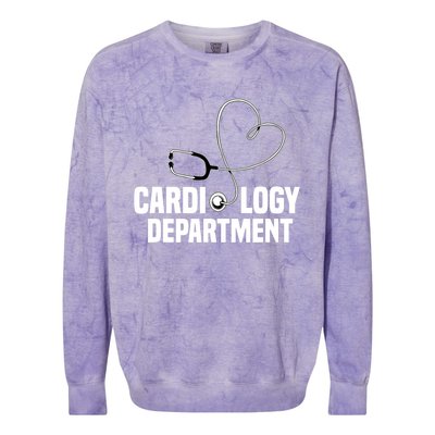 Cardiology Department Stethoscope Heart Surgeons Surgery Colorblast Crewneck Sweatshirt