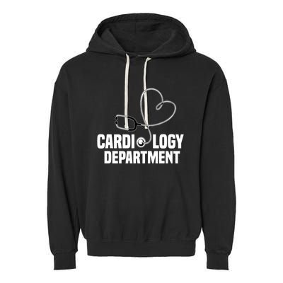 Cardiology Department Stethoscope Heart Surgeons Surgery Garment-Dyed Fleece Hoodie