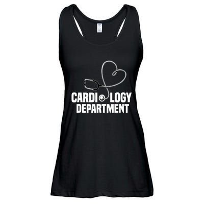 Cardiology Department Stethoscope Heart Surgeons Surgery Ladies Essential Flowy Tank