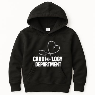 Cardiology Department Stethoscope Heart Surgeons Surgery Kids Hoodie