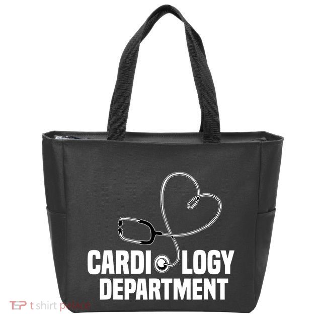 Cardiology Department Stethoscope Heart Surgeons Surgery Zip Tote Bag