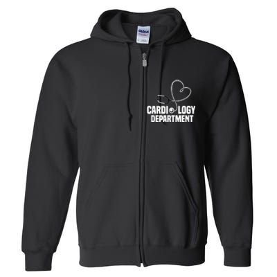 Cardiology Department Stethoscope Heart Surgeons Surgery Full Zip Hoodie