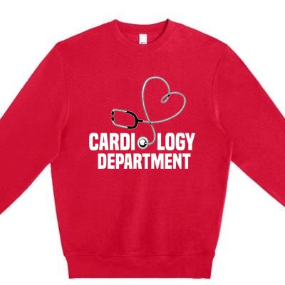 Cardiology Department Stethoscope Heart Surgeons Surgery Premium Crewneck Sweatshirt