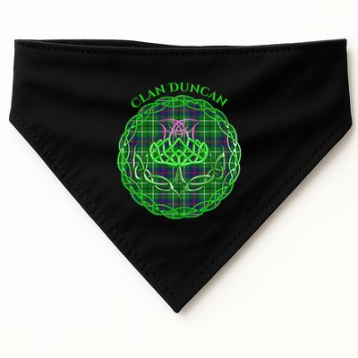 Clan Duncan Scottish Tartan Celtic Thistle USA-Made Doggie Bandana