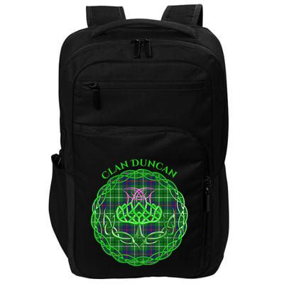 Clan Duncan Scottish Tartan Celtic Thistle Impact Tech Backpack