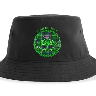 Clan Duncan Scottish Tartan Celtic Thistle Sustainable Bucket Hat