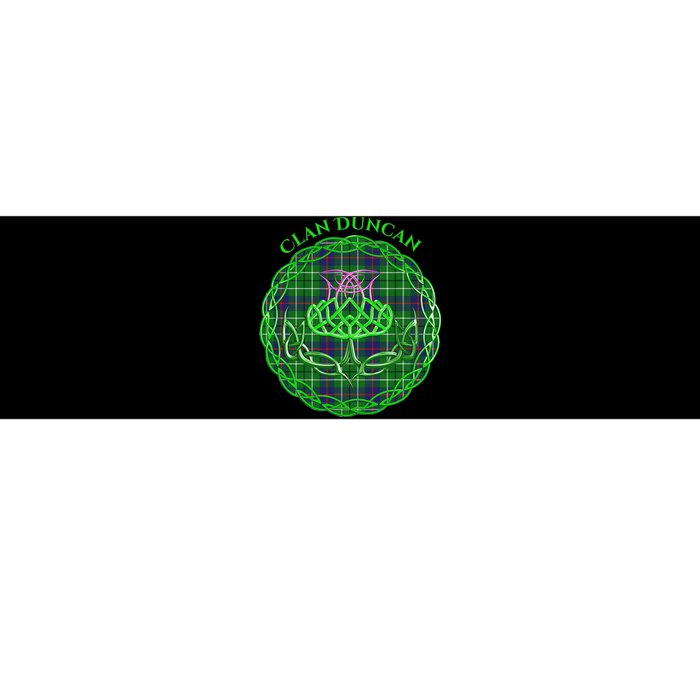 Clan Duncan Scottish Tartan Celtic Thistle Bumper Sticker