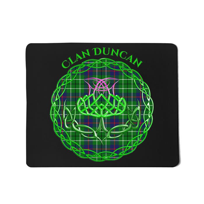 Clan Duncan Scottish Tartan Celtic Thistle Mousepad