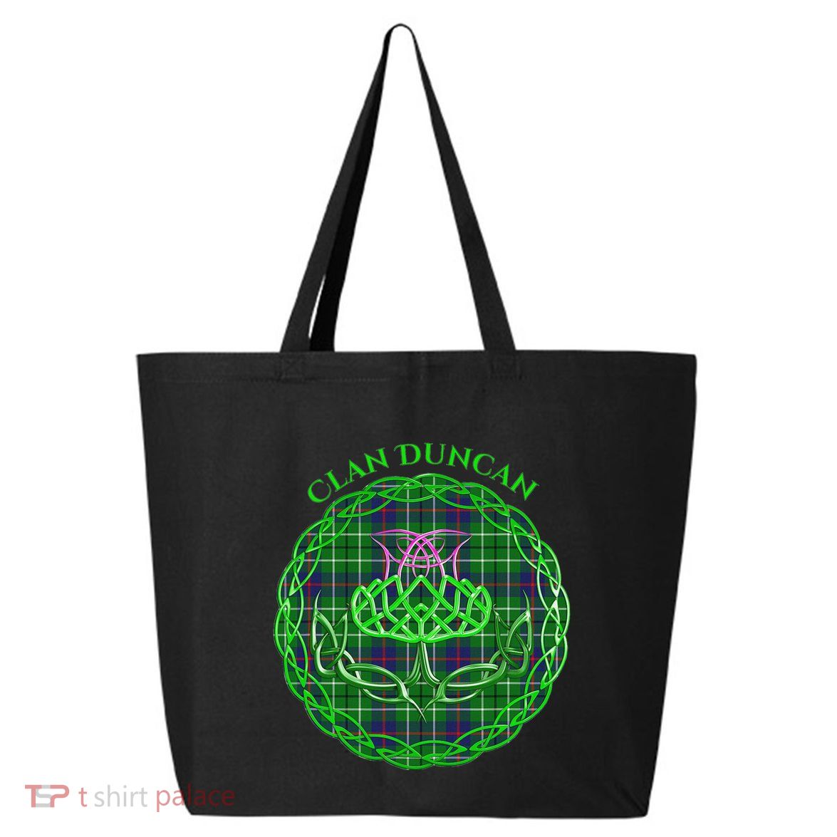 Clan Duncan Scottish Tartan Celtic Thistle 25L Jumbo Tote