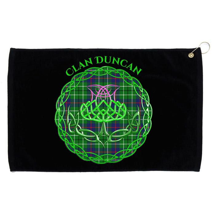 Clan Duncan Scottish Tartan Celtic Thistle Grommeted Golf Towel