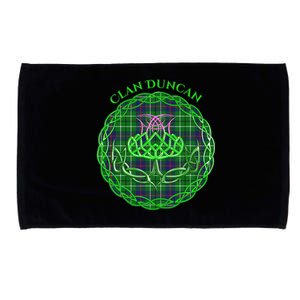 Clan Duncan Scottish Tartan Celtic Thistle Microfiber Hand Towel