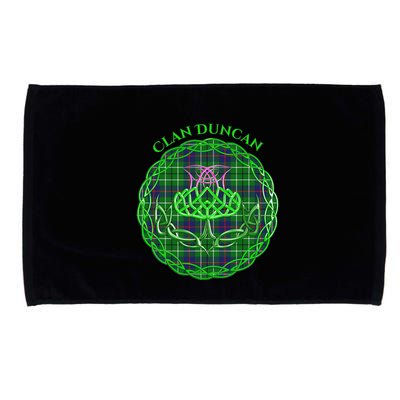Clan Duncan Scottish Tartan Celtic Thistle Microfiber Hand Towel