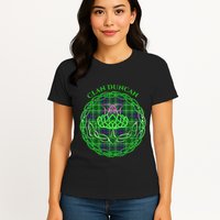 Clan Duncan Scottish Tartan Celtic Thistle Womens T-Shirt