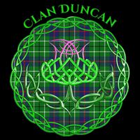 Clan Duncan Scottish Tartan Celtic Thistle Womens T-Shirt