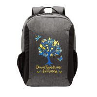 Cute Down Syndrome Awareness Blue Yellow Tree Vector Backpack