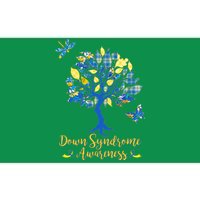 Cute Down Syndrome Awareness Blue Yellow Tree Bumper Sticker