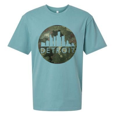 Camo Detroit Skyline Logo Sueded Cloud Jersey T-Shirt