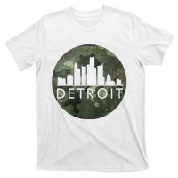 Camo Detroit Skyline Logo T-Shirt