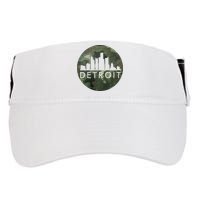 Camo Detroit Skyline Logo Adult Drive Performance Visor