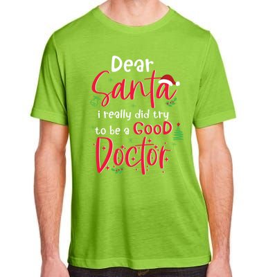 Christmas Doctor Santa Med Student Physician Novelty Gift Adult ChromaSoft Performance T-Shirt