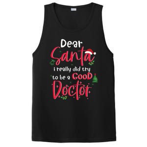 Christmas Doctor Santa Med Student Physician Novelty Gift PosiCharge Competitor Tank