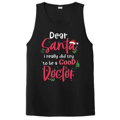 Christmas Doctor Santa Med Student Physician Novelty Gift PosiCharge Competitor Tank