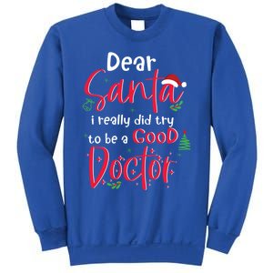 Christmas Doctor Santa Med Student Physician Novelty Gift Sweatshirt