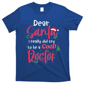 Christmas Doctor Santa Med Student Physician Novelty Gift T-Shirt