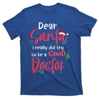 Christmas Doctor Santa Med Student Physician Novelty Gift T-Shirt