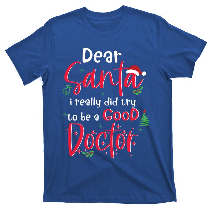 Christmas Doctor Santa Med Student Physician Novelty Gift T-Shirt