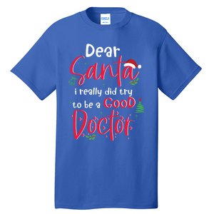 Christmas Doctor Santa Med Student Physician Novelty Gift Tall T-Shirt