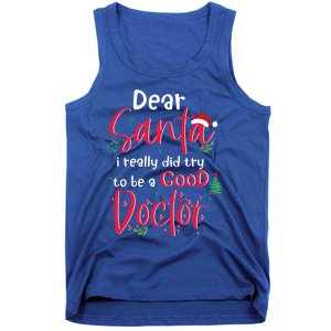 Christmas Doctor Santa Med Student Physician Novelty Gift Tank Top