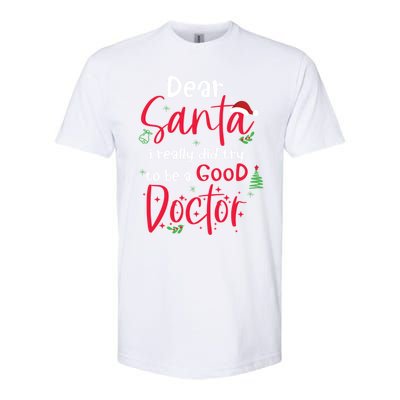 Christmas Doctor Santa Med Student Physician Novelty Gift Softstyle CVC T-Shirt