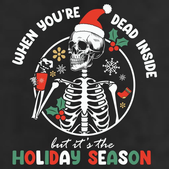 Coffee Drinking Skeleton Christmas Skull Santa Hat Xmas 11oz C Handle Ceramic Mug